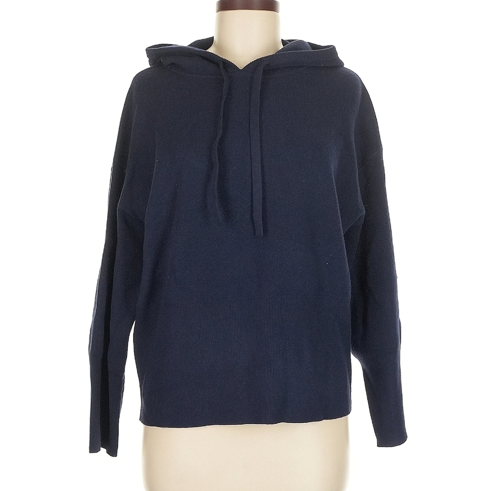 Navy Blue Hooded Sweater